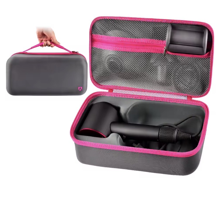 Funda protectora para secador de pelo en Gris / Fucsia