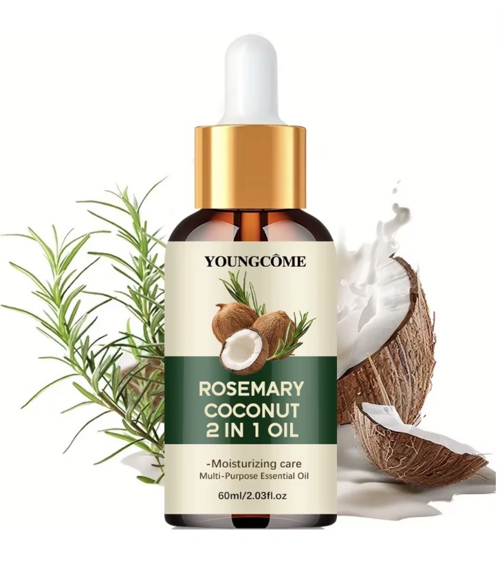 Aceite de Romero y Coco para el Cabello en 60 ml